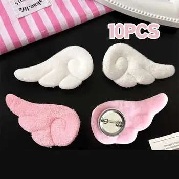 5/1 Paar kleine Engelsflügel-Brosche, japanische Plüsch-Engelsflügel-Brosche, Abzeichen, süße Pin-Puppe