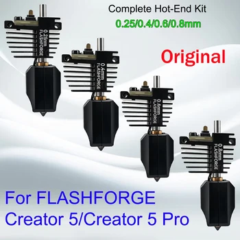 OEM für FLASHFORGE Creator 5, Creator 5 Pro Düse C5 Hotend Gehärteter Stahl 0,25 0,4 0,6 0,8mm Creator 5