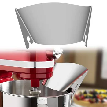 Lebensparkernder Ausgießschutz aus Edelstahl für KitchenAid-Mixer, universeller Spritzschutz