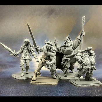 Harzmodellfigur, GK, VicioLitchmyre Dungeon, 4-Figur, Fantasy-Thema, unmontierter und unbemalter Bausatz
