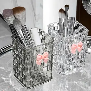 Klar Acryl Make-Up Pinsel Lagerung Box Schreibtisch Kosmetik Organizer Lippenstift Lagerung Nagellack