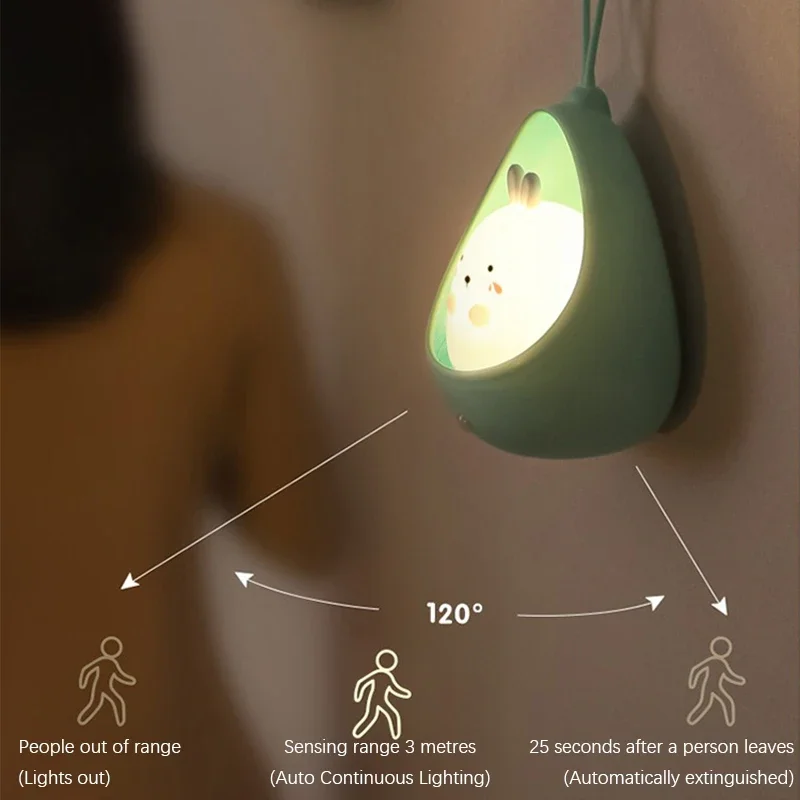 LED Nachtlicht intelligente menschliche Erkennung USB – Bild 4