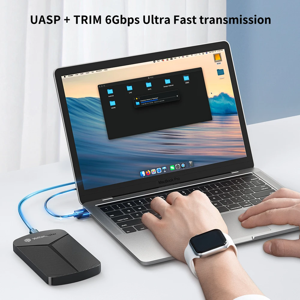 Yottamaster 2,5-Zoll-HDD-Gehäuse SATA auf USB 3.0-Adapter – Bild 2