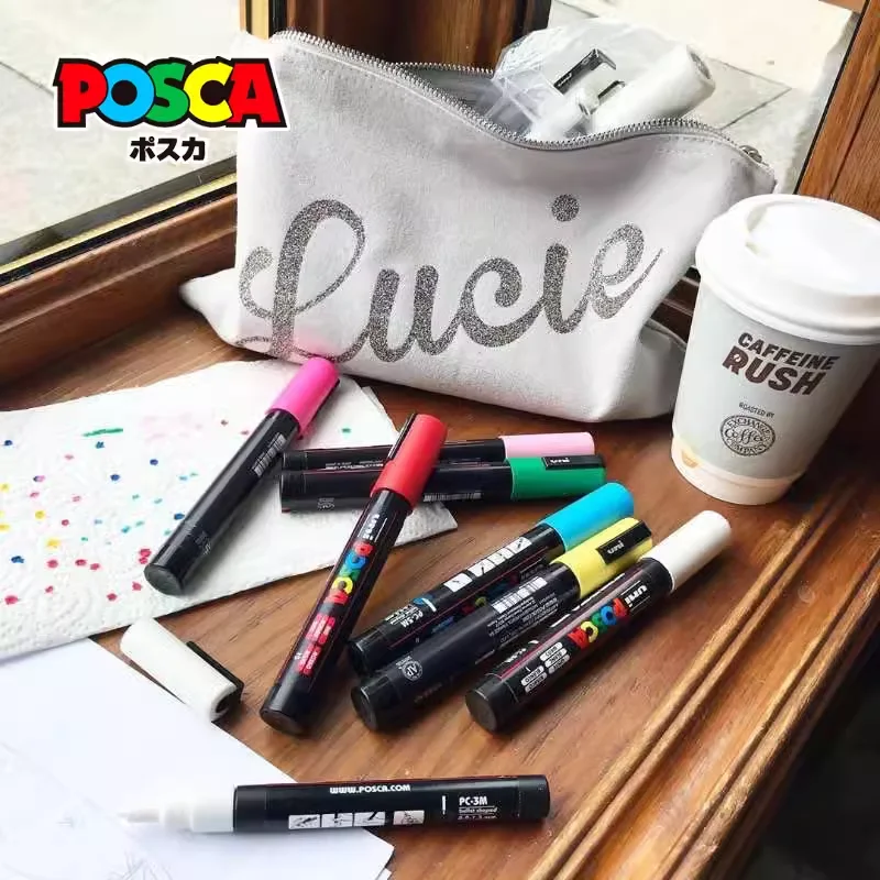 1 Stück Uni POSCA Marker Pen Vollständiger Farbbereich PC-1M – Bild 6