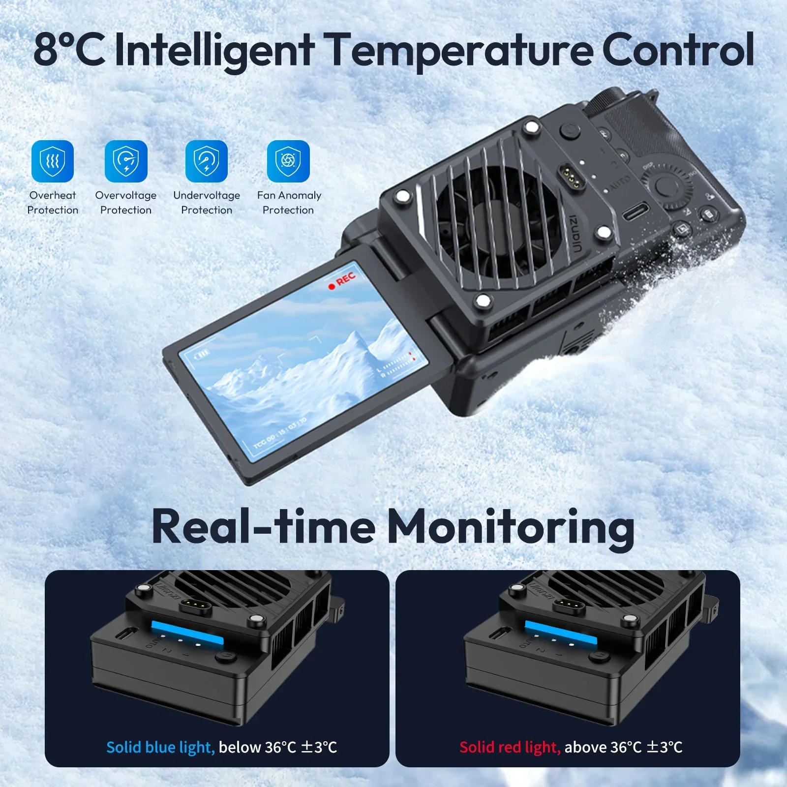 Ulanzi CU01 Thermostat Halbleiter Kamera Kühler Kamera Lüfter – Bild 5