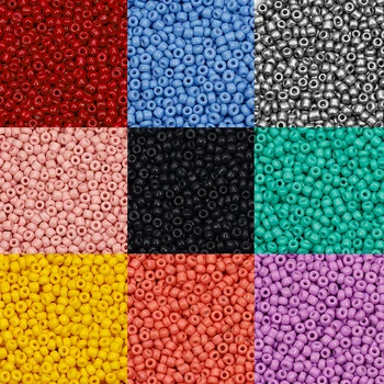 3/4 mm Charm-Glasperlen, tschechische Rocailles, kleine runde lose Perlen für DIY-Schmuckherstellung