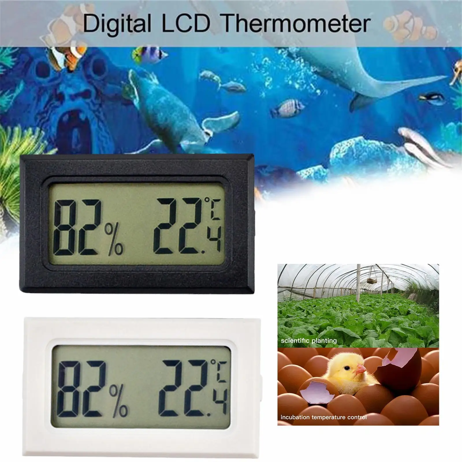 Mini Digital LCD Indoor Praktischer Temperatursensor – Bild 4