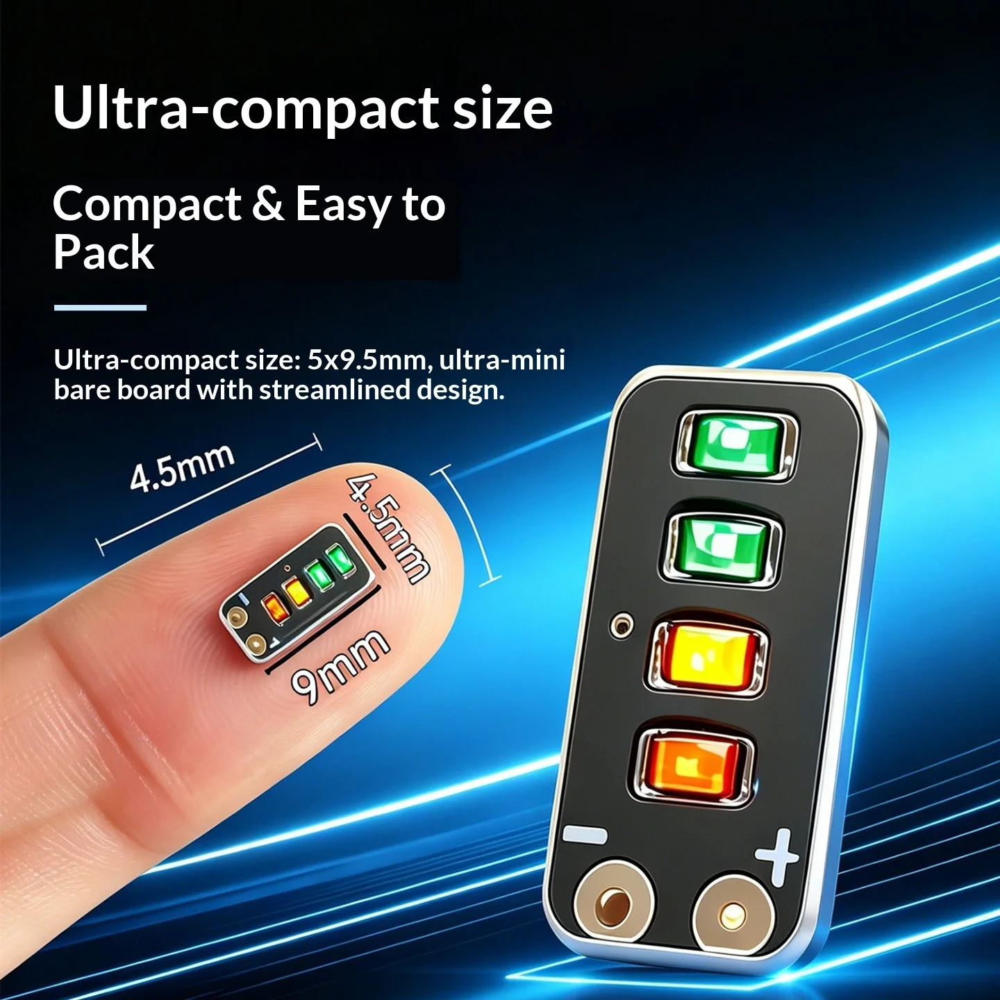 Mini-Batteriekapazitätsanzeige, LED-Modul für 1S/2S – Bild 3