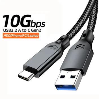 USB 3.2 3.1 Gen2 10 Gbit/s USB-A auf Typ C Kabel USB-C Datenübertragungskabel QC 3.0 60 W Schnellladekabel