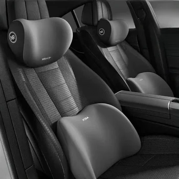 Auto-Nackenkissen aus Memory-Schaum, Lendenwirbelstützkissen, Kopfstützenkissen für das Auto