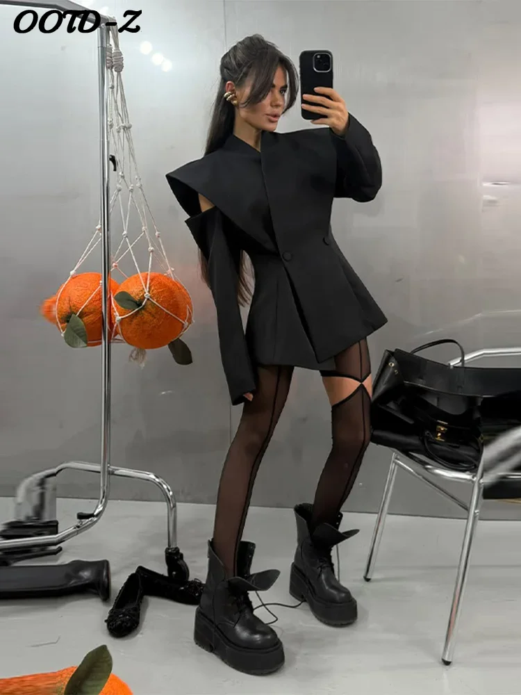 Schicker, dekonstruierter Damen-Blazer, modern, volle Ärmel