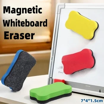Magnetische, trocken abwischbare Radiergummis, Whiteboard-Radiergummis, trocken abwischbarer Marker (3 Stück)