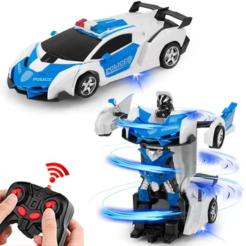 Elektrisches RC-Auto, 2-in-1-Transformationsroboter, Sportfahrzeug, Modellroboter, Jungenspielzeug