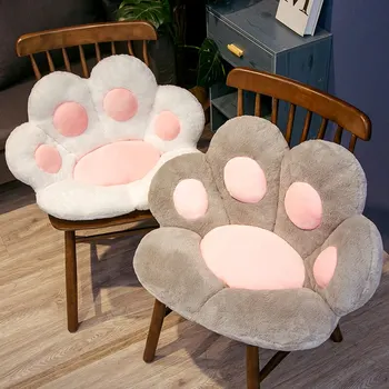 70*60cm Kawaii Katze Pfote Plüsch Spielzeug Nette Weiche Angefüllte Boden Kissen Stuhl Sofa Butt Pad für Home