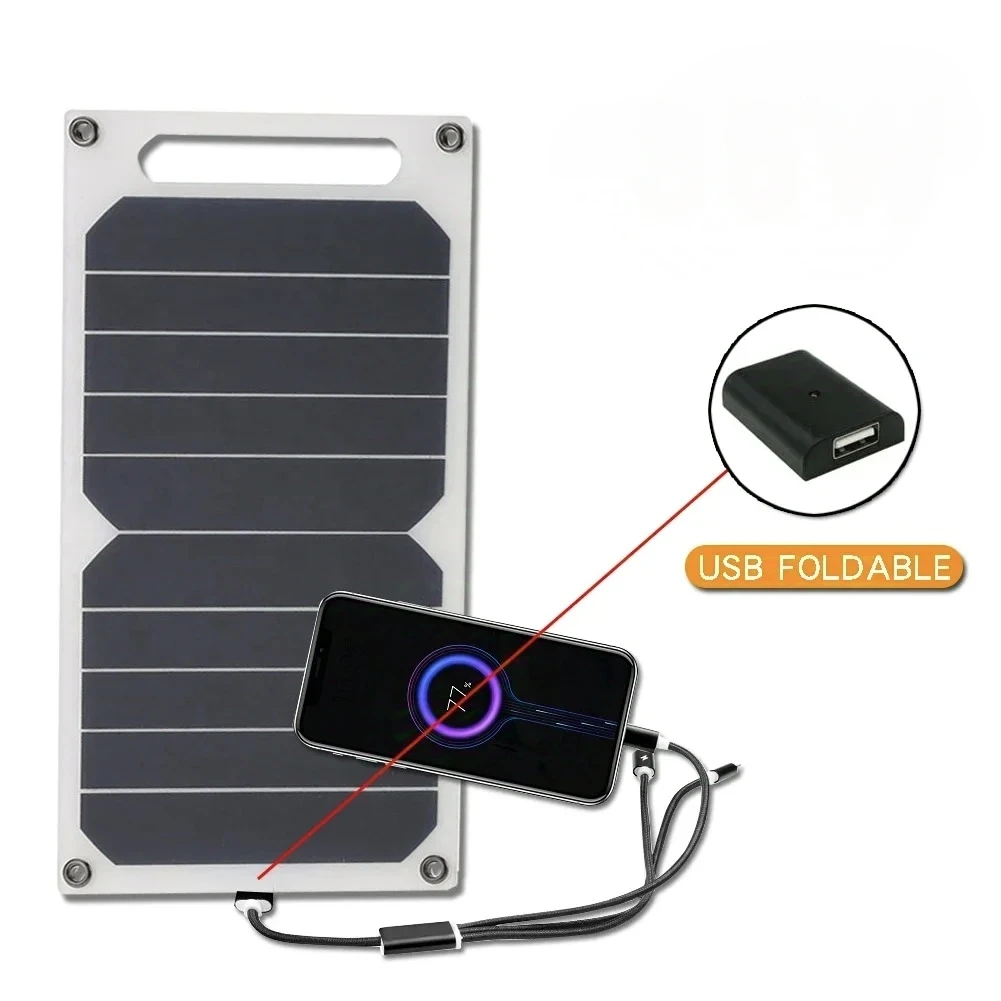 6W USB Solar Ladegerät Tragbare Wasserdichte Panel Für – Bild 4