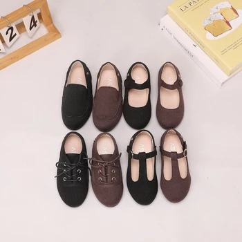 AS Kinderschuhe Leder-Schuhe für Kinder Warme Marken-Loafer für Babymädchen Kleinkind-Slipper