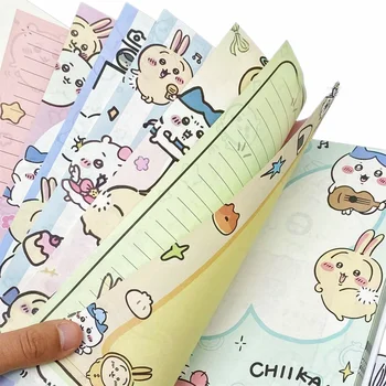 Chiikawa Niedliches Notizbuch 80 Blatt, Vollfarbiges Kawaii Journal Notizblock für Notizen Schule Büro, Tolles