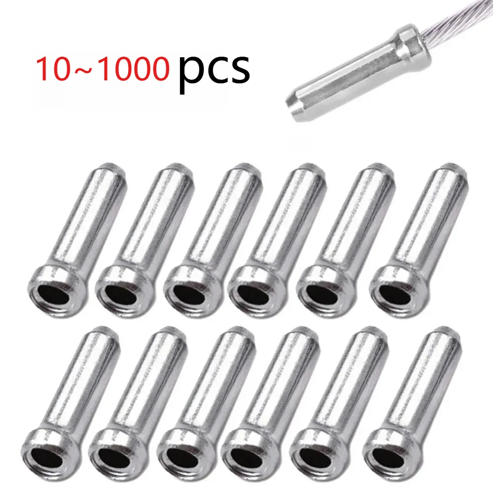 10-1000 stücke Fahrrad Kabel End Fitting Aluminium Legierung – Bild 2