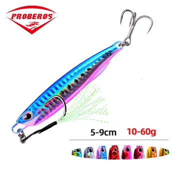 Hot Metal Jig Angelköder Gewichte 10g-60g Trolling Harter Köder Bass Angelköder Tackle Forelle Jigging Köder