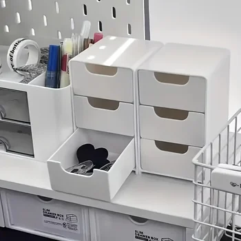 Schicker 3-stöckiger Schreibtisch-Organizer mit Schubladen - ideal für die Aufbewahrung von Bürobedarf