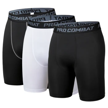 Sport-Leggings für Herren, Unterziehshorts, schnell trocknend, Stretch-Fitness, Laufen, Leichtathletik