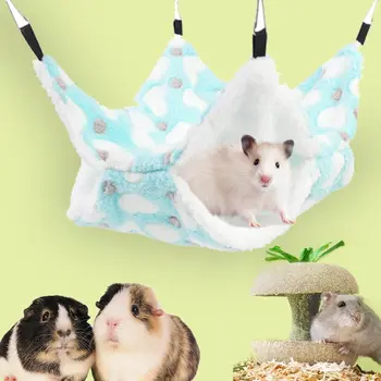 Hamster Hängematte Kleine Haustier Hängen Bett Doppel Warme Verdickte Honeybug Fliegende Eichhörnchen