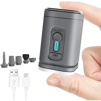 Mini Tragbare Luftpumpe USB Wiederaufladbar Kabellose Pumpe 3-in-1 Aufblas- und Ablassvorrichtung