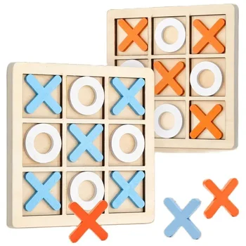 Montessori Spielen Spiel Holz Spielzeug Mini Schach Interaktion Puzzle Training Gehirn Lernen Frühen