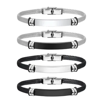 Personalisierte Armbänder für Männer und Frauen, personalisierbar, Unisex-Armreif, Geschenk für Hochzeit