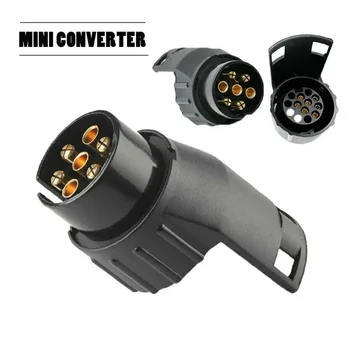 7-poliger auf 13-poliger Anhänger, Wohnwagen, Anhängerkupplung, elektrische Steckdose, Adapter, Stecker