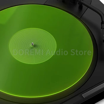 30 cm Acryl-Plattenspieler-Rutschmatte, reduziert statische Staubgeräusche, Ersatz-Schallplatte, Slipmat