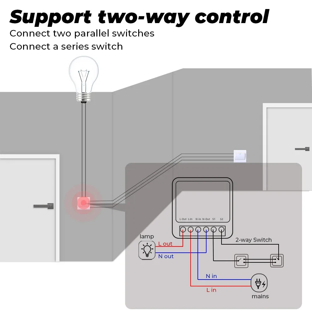 Tuya Zigbee 3.0 Smart Switch 16A Mini-Modul DIY – Bild 5