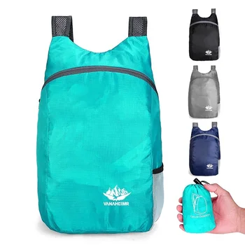 Ultraleichte Falttasche für Herren und Damen, wasserdicht, tragbarer Rucksack mit hohem Volumen, leichte