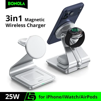 Magnetische 3-in-1 Ladestation 30 W für iPhone, Apple Watch und AirPods