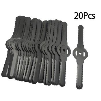 Pinsel Cutter Klinge Kunststoff Gras Trimmer Kopf Klingen Elektrische Rasenmäher Garten (20 Stück)