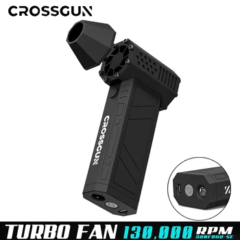 CROSSGUN Jet Turbo King Kong Jetfan Starker Lüfter Tragbarer Handventilator Mit LED-Beleuchtung