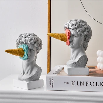Moderne Nordic Figur Ornament Eis David Figurine Home Decor Skulptur Büro Bücherregal Desktop Kunst Dekoration
