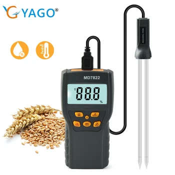 Digitales LCD-Getreide-Feuchtigkeitsmessgerät, Feuchtigkeitstester, Thermohygrometer, Feuchtigkeitstest-Tool