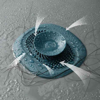 Bad Haar Catcher Stopper Dusche Boden Ablauf Abdeckung Filter Deodorant Anti-verstopfung Küche (2 Stück)