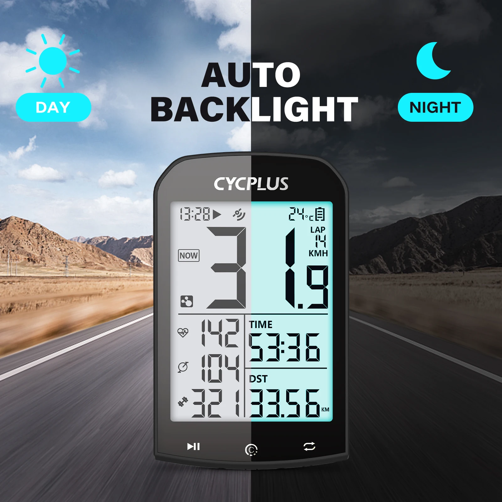 CYCPLUS M1 GPS Fahrradcomputer Fahrradtacho Bluetooth 5.0 – Bild 4