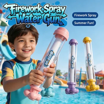 Wasserpistole für Kinder Wasserschlacht-Spiele Interaktives Ausziehbares Wassersprüh-Spielzeug für Sommer