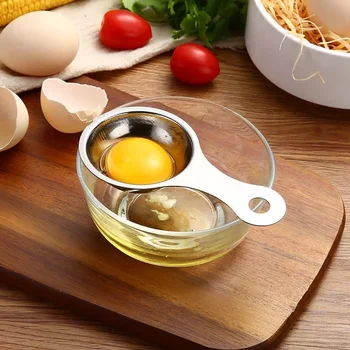 Ei Separator Eigelb Weiß Filter Lebensmittel Grade Eier Teiler Edelstahl Sieb Küche Gadget Bäcker Werkzeug Ei