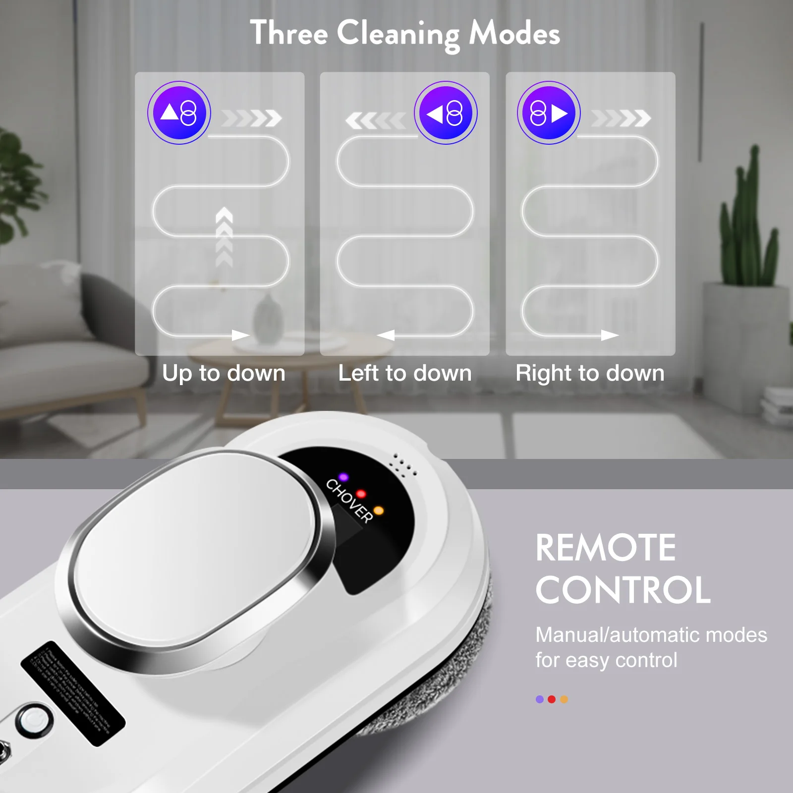 CHOVERY Roboter-Staubsauger, Fensterreinigungsroboter – Bild 4