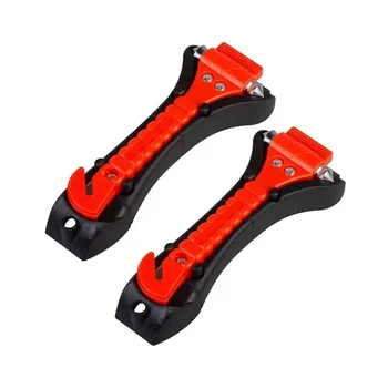 Überleben Sicherheit Hammer Camping Fahren Auto Sitz Gürtel Cutter 2-in-1 Notfall Brechen Fenster glas Punch