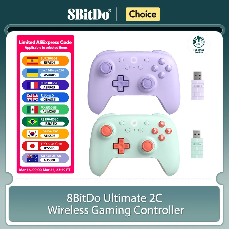 8BitDo Ultimate 2C Wireless Gaming Controller für PC, Windows