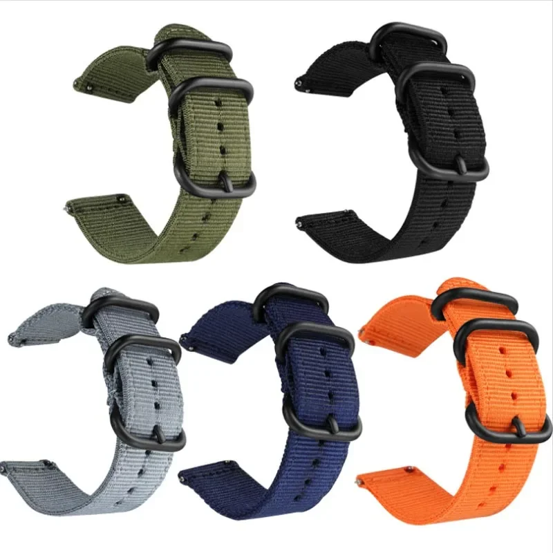 18mm 20mm 22mm 24mm Nylon Stoff Uhrenarmbänder Sportarmband – Bild 4