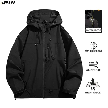 JNLN Unisex wasserdichte Windjacke Outdoor Sport winddichte einlagige Jacke Männer Frauen Wandern Klettern
