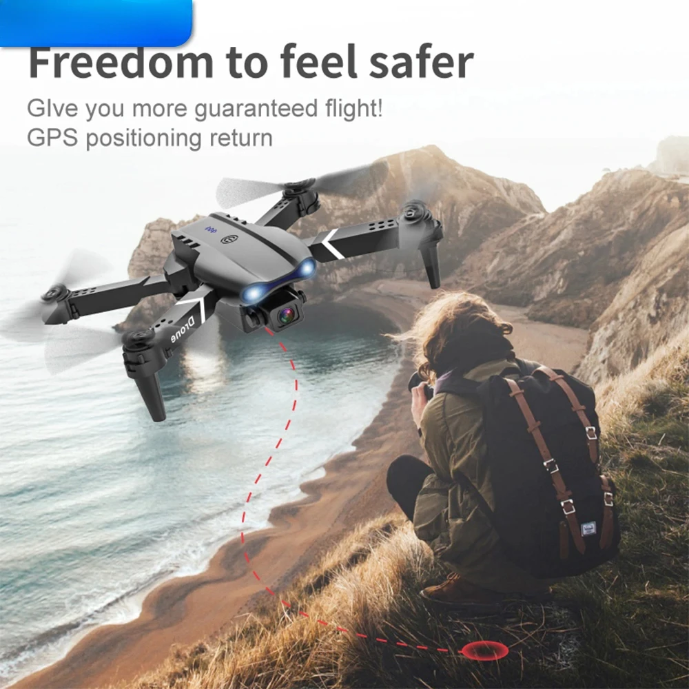 Höhe Fixierung E99 Folding Drone Quadcopter Fernbedienung – Bild 2