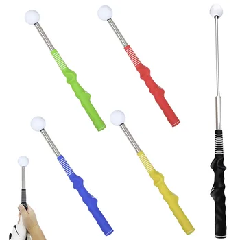 Mehrfarbiger Golf Retractable Swing Trainer - Golf-Trainingsgerät, Kraft- und Rhythmustraining für verbesserte