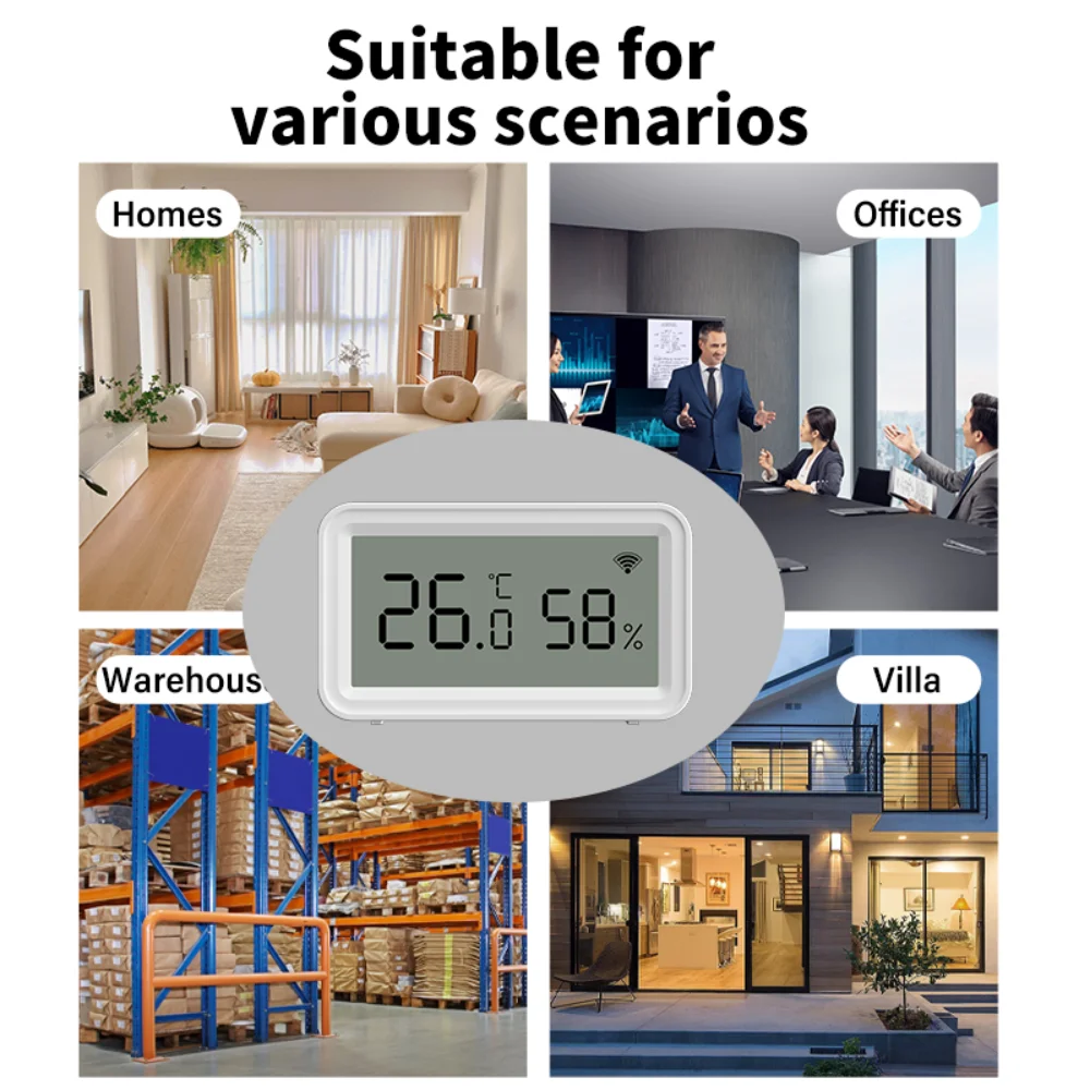Tuya Wifi/Zigbee Temperatur Feuchtigkeit Sensor Thermometer – Bild 5